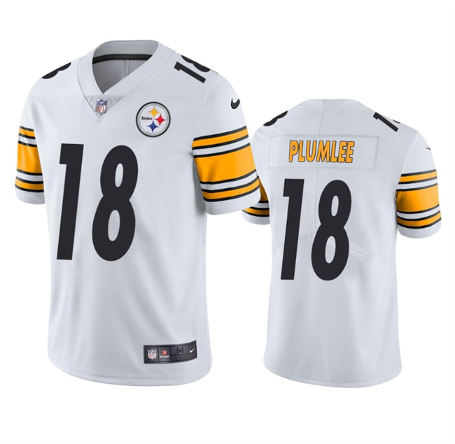 Youth Pittsburgh Steelers #18 John Rhys Plumlee White Vapor Untouchable Limited Football Stitched Jersey